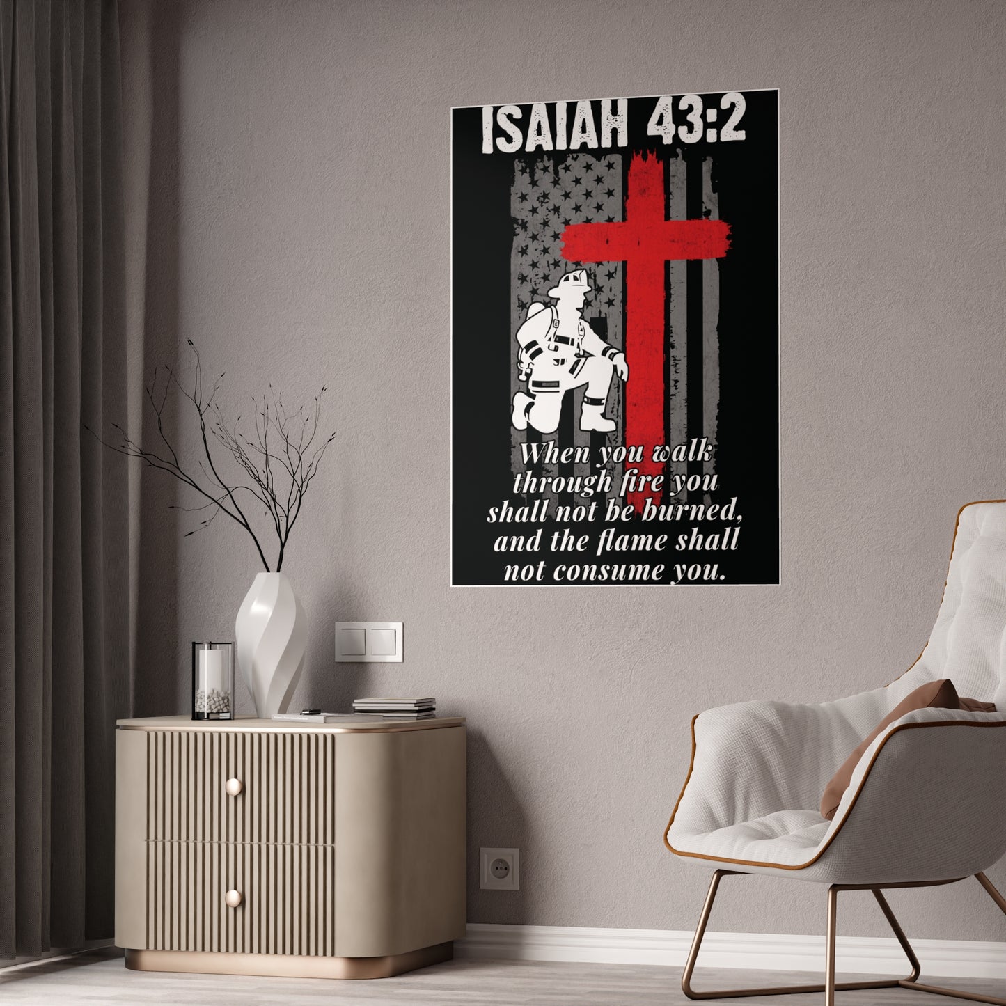 Firefighter Gloss Posters