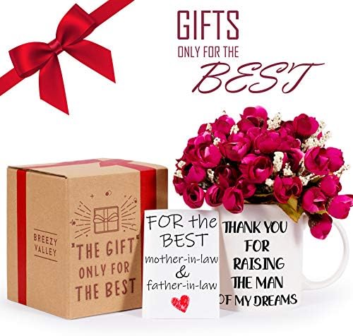 Christmas Gifts for Mother in Law Coffee Mug, Father Mother in Law Birthday Gifts from Daughter in Law, Mom in Law Christmas Gift