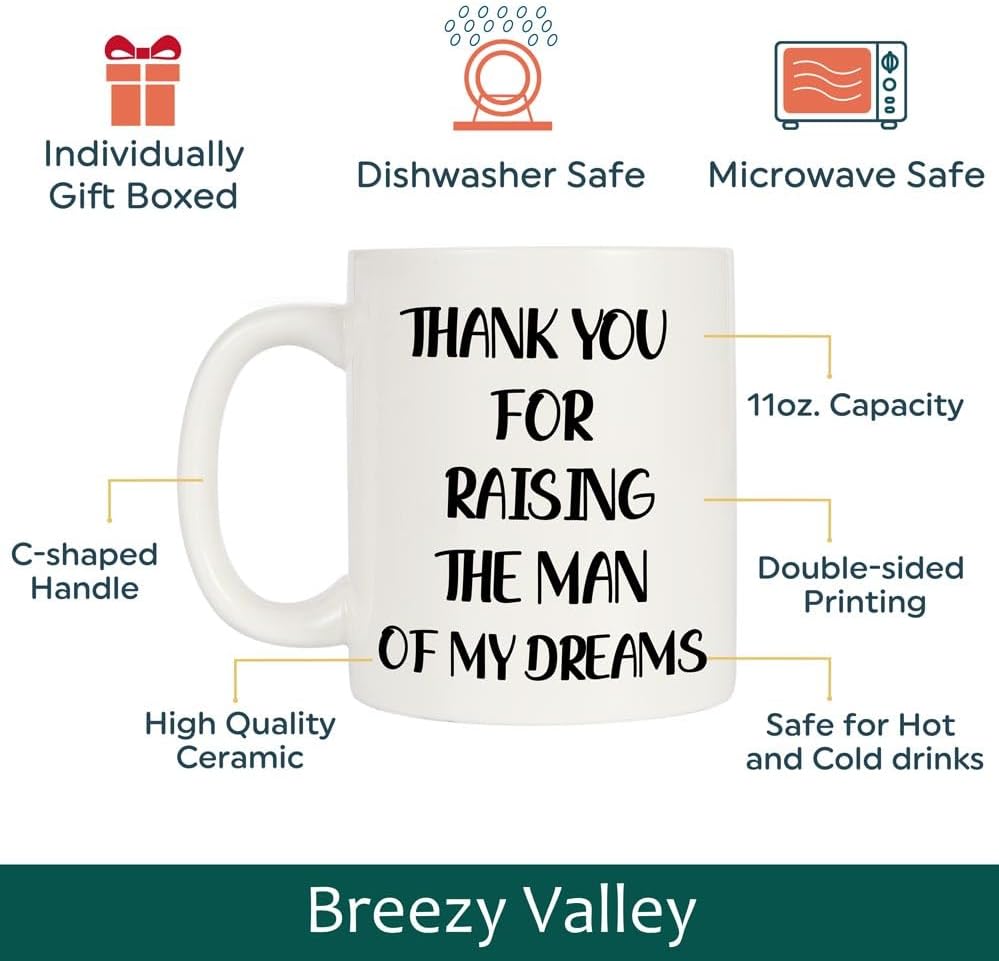 Christmas Gifts for Mother in Law Coffee Mug, Father Mother in Law Birthday Gifts from Daughter in Law, Mom in Law Christmas Gift